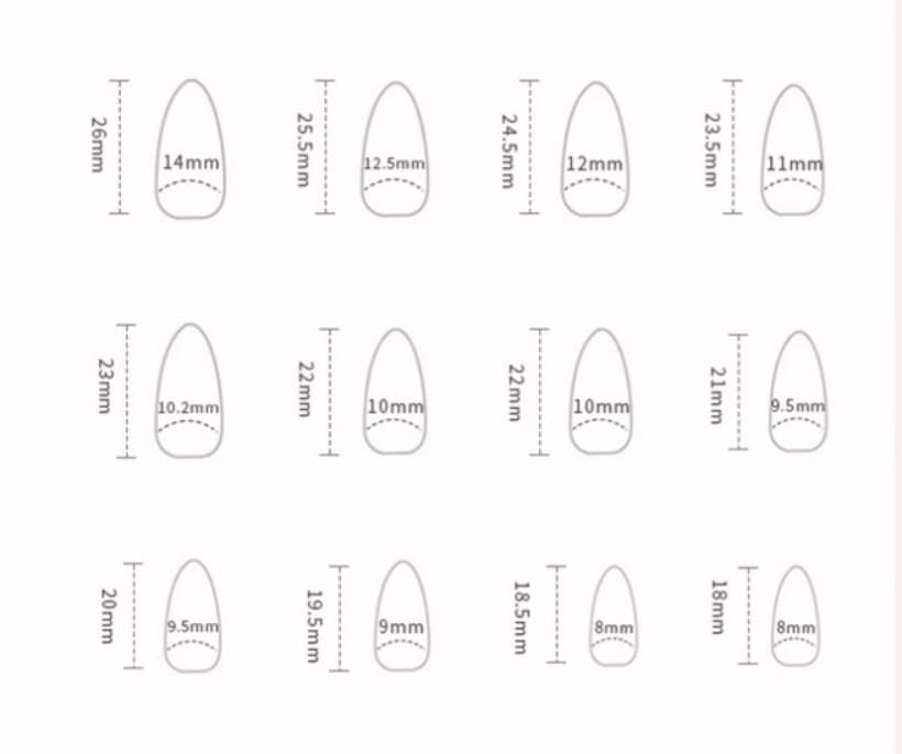 24-Pieces Press On Nail Tips
