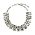 Multi-Row Rhinestones Collar Necklace