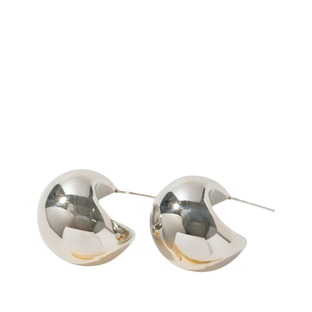 Thick C-Shaped Hollow Earrings